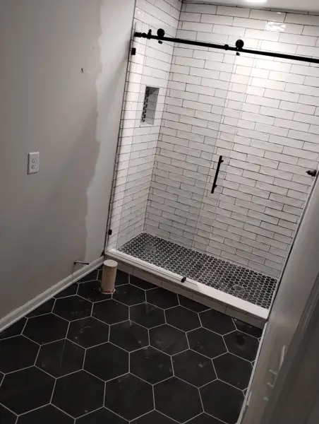 Tile shower remodel