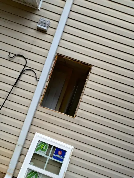During: window removed